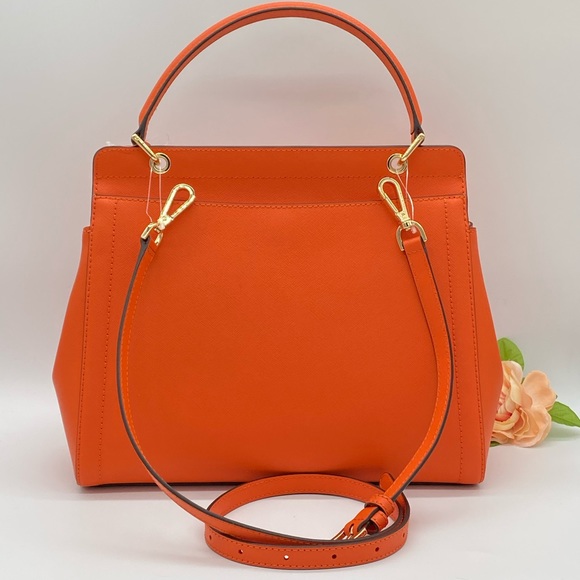 MICHAEL KORS TALIA LARGE TH SATCHEL CLEMENTINE - Picture 2 of 16